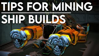 Tips for mining ship builds amp Inspiration  Space Engineers Vanilla [upl. by Tebasile]