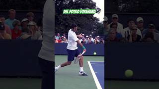 LETHAL Del Potro Forehand Super Slow Motion shorts tennis delpotro [upl. by Bron]