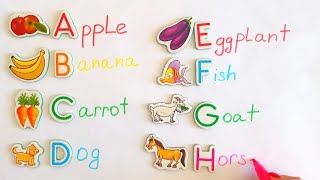 Aapple Bbanana EASY ENGLISH ALPHABET [upl. by Lednyk612]