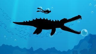 Dinosaurs cartoons Learn Liopleurodon name and sound for kids  MiMi TV [upl. by Zehcnas]