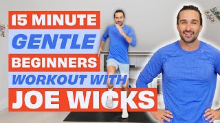 15 Minute GENTLE BEGINNERS Workout  Joe Wicks Workouts [upl. by Lessur]