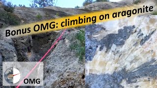 Bonus One Minute Geology Climbing on aragonite [upl. by Akcirehs620]