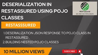 Deserialization JSON response to POJO class in RestAssured  RestAssured Deserialization [upl. by Lirbaj]