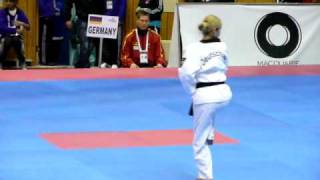 Female Senior I  Taebaek  Germany 3rd World Championship Taekwondo Poomsae Ankara 2008 [upl. by Hamrnand723]