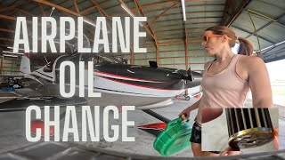 Airplane oil change time Vans RV10 [upl. by Imuy314]