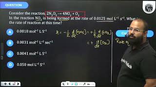 Consider the reaction 2 N2O5 4NO2O2 In the reaction NO2 is being formed at the rate [upl. by Yrrap67]