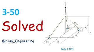 3–50 Determine the force in each cable if F  500 lb [upl. by Romina]