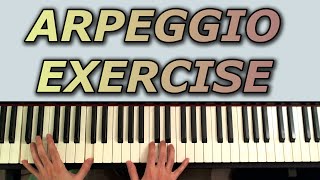 Piano Right Hand Arpeggio Exercise [upl. by Adnolrehs]