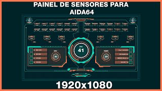 Sensor 1920x1080  Aida64 Painel [upl. by Eleira]