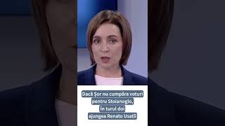 Maia Sandu admite că Renato Usatîi ajungea în turul doi dacă nu se cumpărau voturile [upl. by Aidnis]