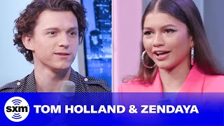 Tom Holland and Zendaya on the quotRidiculousquot Stereotypes About Their Height Difference  SiriusXM [upl. by Hsatan]