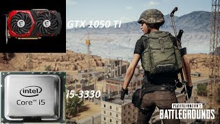 PUBG  i5 3330  msi GTX 1050 Ti 4gb  1080p pubg releasefps test [upl. by Eico905]