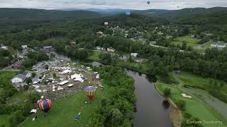 Quechee Balloon Festival 2023  Sunday Evening Ascension Timelapse [upl. by Sybyl37]