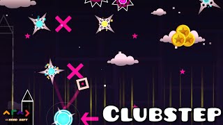 CLUBSTEP Geometry Dash Level 14 Completed All 3 Coins With Cover [upl. by Emlynn808]