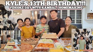 Kyles 13th Birthday  Videoke Day with Kambal  Homemaking  Lorelin Sia [upl. by Monafo]