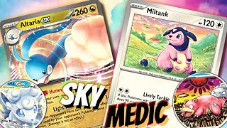 Altaria ex Deck 🕊️😶‍🌫️ Group Healing W Alolan Vulpix VSTAR Slowbro amp Rigid Band PTCGL Dragon [upl. by Scherle369]