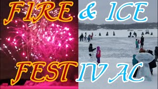 2018 FIRE AND ICE FESTIVAL IN PLYMOUTH MNwith fireworks [upl. by Htabazile35]