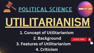 What is Utilitarianism Concept Meaning Features Criticism of Utilitarianism  In Hindi [upl. by Rosa]