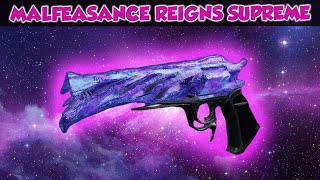 DESTINY 2  MALFEASANCE MAY BE MY FAVORITE HAND CANNON IN THE GAME TRY IT NOW [upl. by Pennington]