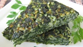 Torta di riso agli spinaci  Spinach Rice Pie [upl. by Hoeg]