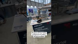 Propane Oil Free Turbo Compressor by Mirai at Chillventa2024 gonatrefs [upl. by Madalyn170]