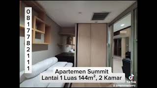 JUAL APARTEMEN SUMMIT LANTAI 1 VIEW MKG HUB 0817782111 [upl. by Eynaffit]