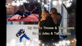 My goto Throws amp Takedowns for Ju Jutsu amp Taiho Jutsu MPC Method [upl. by Shanly]