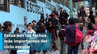 Días festivos vacaciones y puentes así quedó el calendario escolar 2023 2024 [upl. by Meehsar]