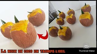 Recette de la noix de coco exotique en trompeloeil 🥥🍍🥭 [upl. by Tews]