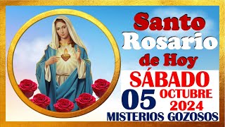 SANTO ROSARIO DE HOY SABADO 05 DE OCTUBRE DE 2024 🌹 Misterios GOZOSOS 🌹 SANTO ROSARIO MEDITADO 🌹 [upl. by Aciras]