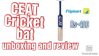 CEAT  CRICKET BAT UNBOXING AND REVIEW [upl. by Kerns]