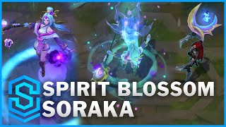 Spirit Blossom Soraka Skin Spotlight  PreRelease  League of Legends [upl. by Goodill823]