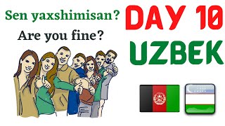 Learn Uzbek Daily  Day 10  Getting to know others Part 1 [upl. by Eohce]