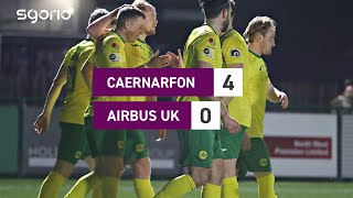 Caernarfon 40 Airbus UK  Uchafbwyntiau JD Cymru Premier highlights [upl. by Ztirf]