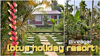 Budget Family Cottages in Diveagar  Lotus holiday resort  Findingindia [upl. by Celik]