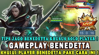 CARA MAIN BENEDETTA TERBARU❗BUILD BENEDETTA TERSAKIT❗TUTORIAL GAMEPLAY BENEDETTAMOBILE LEGENDS [upl. by Pages]