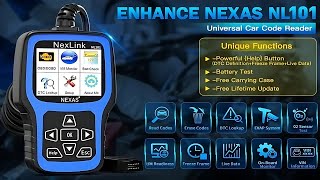 NEXAS NL101 OBD2 Scanner amp Battery Tester Review [upl. by Morrie]