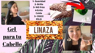 Gel de Linaza para un Cabello Fuerte Largo Sin Frizz y Mucho Brillo [upl. by Fayina]