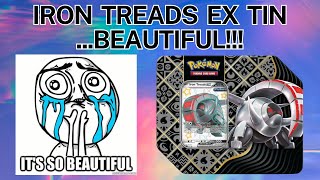 BEAUTIFUL  Opening a Pokemon Iron Treads EX Tin  Scarlet amp Violet Paldean Fates Ep 8 [upl. by Rebecka845]