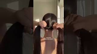 Simple Hair Ties Creative Ways to Style Beauty Tutorial haircut beauty [upl. by Seligmann]