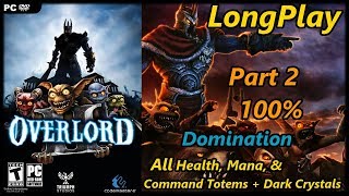 Overlord 2  Longplay 100 Domination Part 2 of 2 All Tower Objects Walkthrough No Commentary [upl. by Okram]