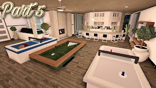 Bloxburg Beverly Hills Modern Villa Speedbuild Part 55 Last Part [upl. by Adnwahsal]