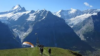 Paragliding Grindelwald Berner Oberland [upl. by Euton]