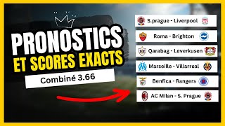 🏆 6 Pronostic foot  Europa League 7 mars [upl. by Yroger442]