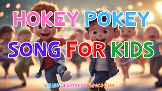 Hokey Pokey Song For Kids  Action Song With Lyrics  4K [upl. by Mond]