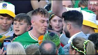 AN EMOTIONAL ADAM SCREENEY AFTER OFFALY V TIPPERARY  2024 ALL IRELAND U20 HURLING FINAL [upl. by Atenahs705]