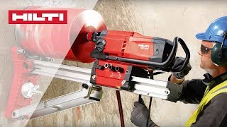 HOW TO use Hilti DD 200 diamond coring tool for rigbased drilling [upl. by Anesuza]