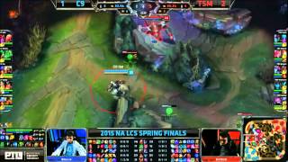 TSM Bjergsen vs C9 Hai  ChoGath Assassination Zed  TSM vs C9 Finals Spring 2015 [upl. by Ateloj]