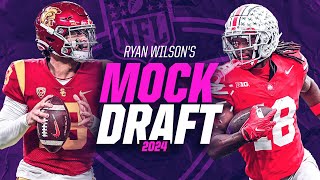 NFL Mock Draft Patriots TRADE UP to No 1 for Caleb Williams  CBS Sports [upl. by Deppy]