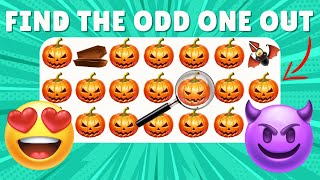 Find The Odd One Out  Find The Odd Halloween Edition 🎃👻🦇 Emoji Quiz [upl. by Aetnahc]